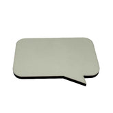 Sublimatie magneet tekstballon rechthoek 60x40mm