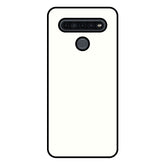 LG K61 sublimatie telefoonhoesje zwart