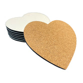 Sublimatie onderzetter 100x100mm hart