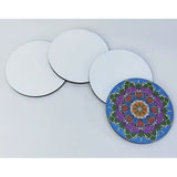 Sublimatie onderzetter 100x100mm rond