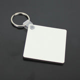 Sublimatie sleutelhanger vierkant 50x50 mm